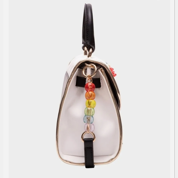 Betsey JohnsonBeary Sweet Top Handle Black and White! NWT! - Picture 4 of 13